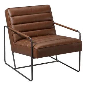 Hilda Leather Armchair, Chocolate Brown by Schots, a Chairs for sale on Style Sourcebook
