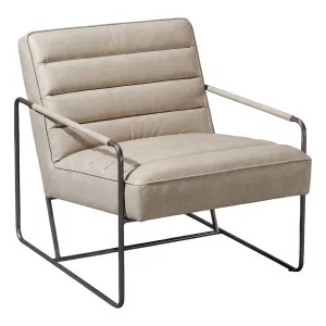 Hilda Leather Armchair, Cappuccino White by Schots, a Chairs for sale on Style Sourcebook