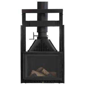 Vienna High Cast Iron Heater, Black - 6" Flue Single Storey Kit by Schots, a Fireplaces for sale on Style Sourcebook