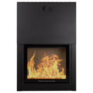 Domina High Wood Heater, Black - 8" Flue Single Storey Kit by Schots, a Fireplaces for sale on Style Sourcebook
