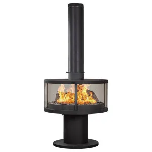 Rondella Wood Heater, Black - 8" Flue Single Storey Kit by Schots, a Fireplaces for sale on Style Sourcebook