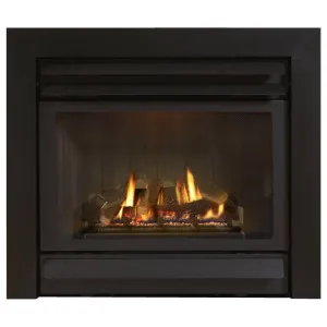 Legend DV32 Gas Log Fire with Vertical Flue Kit & Remote, Black by Schots, a Fireplaces for sale on Style Sourcebook