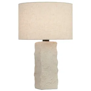 Telbix Celsus Large Limestone Look Table Lamp - Beige by Telbix, a Lamps for sale on Style Sourcebook