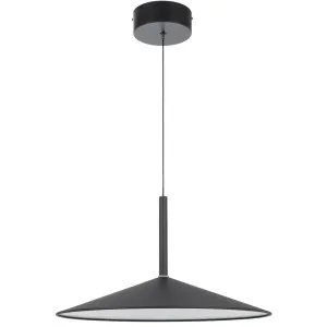 Telbix Benito Large Architectural LED Pendant - Black by Telbix, a Lighting for sale on Style Sourcebook