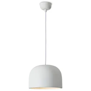 MDA Lighting Oslo Minimalist Metal Dome Pendant - White by MDA Lighting, a Lighting for sale on Style Sourcebook