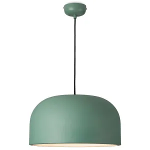 MDA Lighting Oslo Minimalist Large Oslo Metal Dome Pendant - Sage Green by MDA Lighting, a Lighting for sale on Style Sourcebook