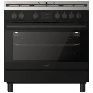 Haier 90cm 300 Series Dual Fuel Freestanding Oven Black HOR90S8MBX2 by Haier, a Cooktops for sale on Style Sourcebook