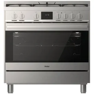 Haier 90cm 300 Series Dual Fuel Freestanding Oven Stainless Steel HOR90S8MSX2 by Haier, a Cooktops for sale on Style Sourcebook