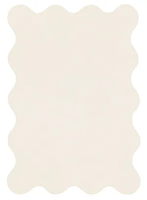 Allen Neutral Scallop Washable Rug by Miss Amara, a Kids Rugs for sale on Style Sourcebook