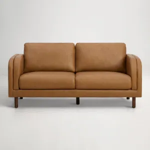 Lila Leather 2 Seat Sofa, Grange Tan, by Lounge Lovers by Lounge Lovers, a Sofas for sale on Style Sourcebook