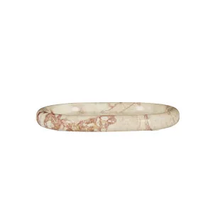 Rufus Float Oval Tray - Pink Lagoon Marble by GlobeWest, a Decorative Plates & Bowls for sale on Style Sourcebook