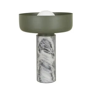 Elio Canyon Table Lamp - Steel Marble - Ash by GlobeWest, a Table & Bedside Lamps for sale on Style Sourcebook