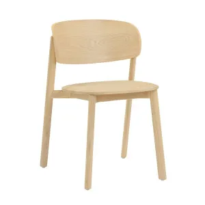 Miles Dining Chair - Satin Oak by GlobeWest, a Chairs for sale on Style Sourcebook