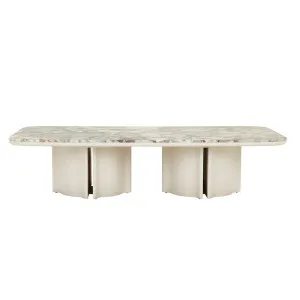 Leon Frame Marble Coffee Table - Matt Ocean Marble - Porcelain by GlobeWest, a Coffee Table for sale on Style Sourcebook