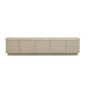 Miller Marble Entertainment Unit - Porcini - Grey Travertine by GlobeWest, a Entertainment Units & TV Stands for sale on Style Sourcebook