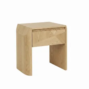 Luna Bedside - Natural Ash Parquetry by GlobeWest, a Bedside Tables for sale on Style Sourcebook
