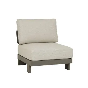 Valencia Rope 4-Seater Left Chaise Sofa with Arms - Fawn/Mocha by GlobeWest, a Outdoor Sofas for sale on Style Sourcebook