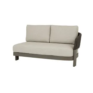 Valencia Rope 4-Seater Left Chaise Sofa with Arms - Fawn/Mocha by GlobeWest, a Outdoor Sofas for sale on Style Sourcebook