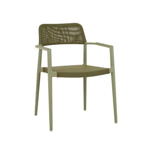 Montroi Blair Dining Armchair - Jungle Green - Hunter Textilene by GlobeWest, a Outdoor Furniture for sale on Style Sourcebook