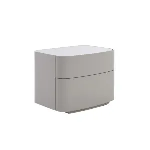 Zara Bedside - Linen - Bone by GlobeWest, a Bedside Tables for sale on Style Sourcebook