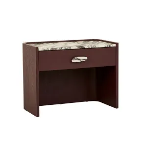 Elsie 1 Drawer Large Bedside - Viola Marble - Shiraz by GlobeWest, a Bedside Tables for sale on Style Sourcebook