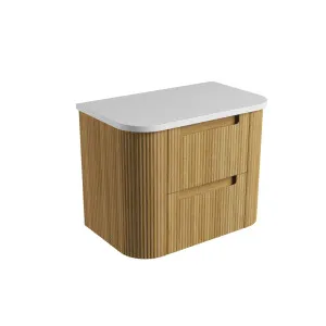 Varcelli Tier Wall Hung 750mm - Flat Stone Top, Pure by Aulic, a Vanities for sale on Style Sourcebook