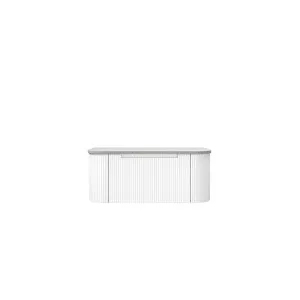 Petra Mark II Wall Hung 900mm - Flat Stone Top, Snow by Aulic, a Vanities for sale on Style Sourcebook