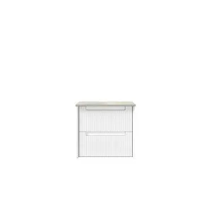 Flauto Wall Hung 600mm - Flat Stone Top, Alpine by Aulic, a Vanities for sale on Style Sourcebook