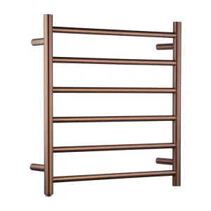 6 Bar Heated Towel Rack Brushed Copper by Aquaperla, a Towel Rails for sale on Style Sourcebook