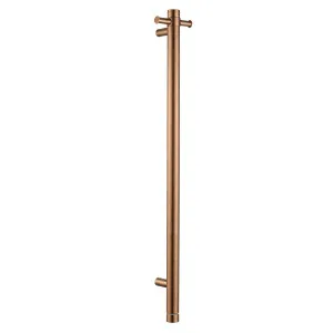 Vertical Heated Towel Rail Brushed Copper by Aquaperla, a Towel Rails for sale on Style Sourcebook