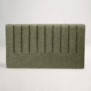 Arlo Vertical Tufted Standard Headboard Bed Head, Green, by Lounge Lovers by Lounge Lovers, a Bed Heads for sale on Style Sourcebook