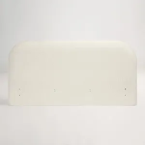 Arlo Curved Standard Headboard Bed Head, Ivory, by Lounge Lovers by Lounge Lovers, a Bed Heads for sale on Style Sourcebook