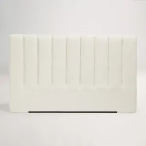Arlo Vertical Tufted Standard Headboard Bed Head, Ivory, by Lounge Lovers by Lounge Lovers, a Bed Heads for sale on Style Sourcebook