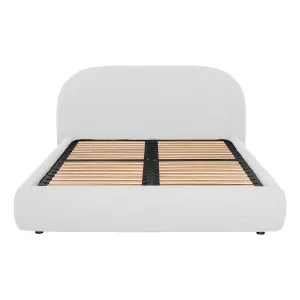 Millie Queen Bed Frame with Gas Lift Storage in Het White by OZ Design, a Beds & Bed Frames for sale on Style Sourcebook