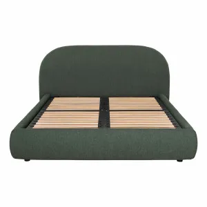 Millie Queen Bed Frame with Gas Lift Storage in Het Green by OZ Design, a Beds & Bed Frames for sale on Style Sourcebook
