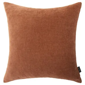 Ember Terracotta Square Chenille Cushion - 60x60cm by Urban Road, a Cushions, Decorative Pillows for sale on Style Sourcebook