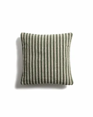 Dirome green striped 100% PET cushion cover 45 x 45cm by null, a Cushions, Decorative Pillows for sale on Style Sourcebook