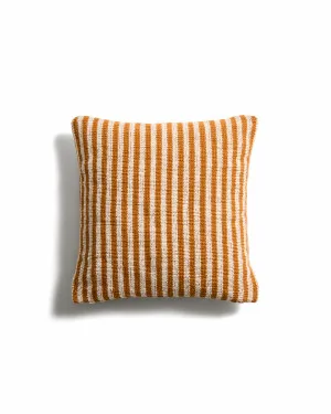 Dirome orange striped 100% PET cushion cover 45 x 45cm by null, a Cushions, Decorative Pillows for sale on Style Sourcebook