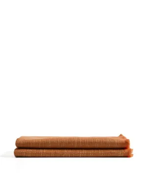 Sareli orange wool blend blanket 130 x 170cm by null, a Throws for sale on Style Sourcebook