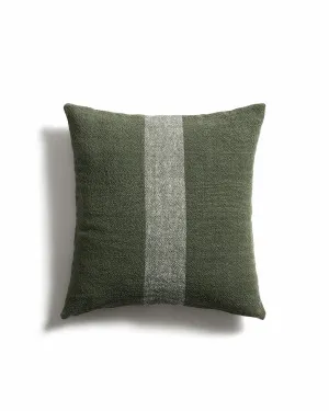 Nurei green cotton and linen cushion cover 50 x 50cm by null, a Cushions, Decorative Pillows for sale on Style Sourcebook