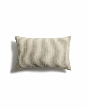 Oriade green striped linen cushion cover 30 x 50cm by null, a Cushions, Decorative Pillows for sale on Style Sourcebook