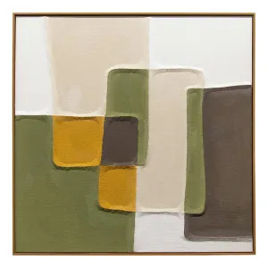 Green Maze 1 Box Framed Canvas in 100 x 100cm by OZ Design, a Painted Canvases for sale on Style Sourcebook