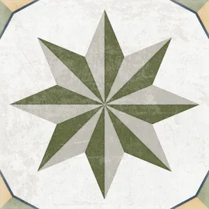 Antica Marina Panama Olive (Matt) 200x200 by Sanctuary Makers, a Encaustic Tiles for sale on Style Sourcebook