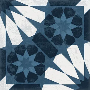 Antica Rush Navy (Matt) 200x200 by Sanctuary Makers, a Encaustic Tiles for sale on Style Sourcebook
