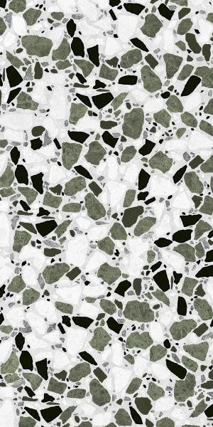 Terra Kosmo Deep Olive (Satin) 300x600 by Sanctuary Makers, a Terrazzo Look Tiles for sale on Style Sourcebook