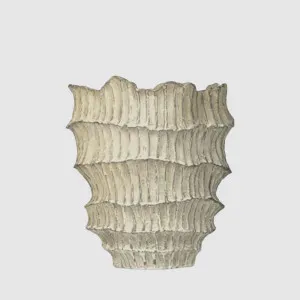 Ruffle Vase Off White by Florabelle Living, a Vases & Jars for sale on Style Sourcebook