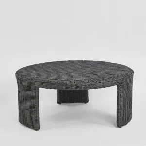 Cassius Outdoor Round Coffee Table Black by OneWorld Collection, a Coffee Table for sale on Style Sourcebook