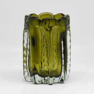 Lasha Handblown Glass Vase Green by Florabelle Living, a Vases & Jars for sale on Style Sourcebook