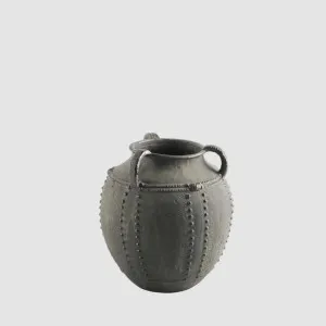 Sienna Vase with Handles Charcoal by Florabelle Living, a Vases & Jars for sale on Style Sourcebook