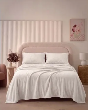 Winter Queen White Microplush Sheet Set (Factory Second) by null, a Sheets for sale on Style Sourcebook
